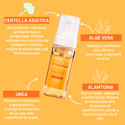 ESPUMA FACIAL LIMPIADORA - DEEP CLEANSE | PIEL NORMAL